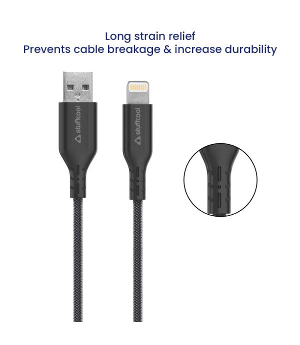 STUFFCOOL - USB ATO 8 PIN BRAIDED CABLE 1.5M