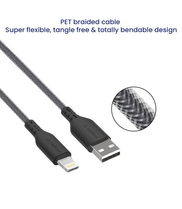 STUFFCOOL - USB ATO 8 PIN BRAIDED CABLE 1.5M