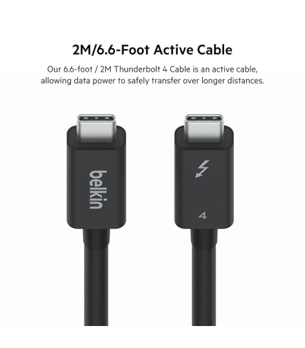 BELKIN DATA CABLE USB C-C THUNDERBOLT4 2M INZ002BT