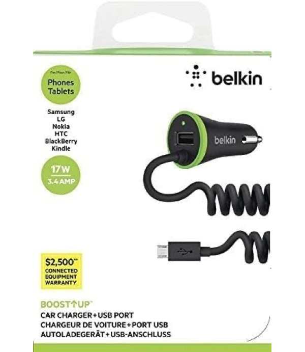 BELKIN DUAL USB CAR CHARGER F8M890BT04