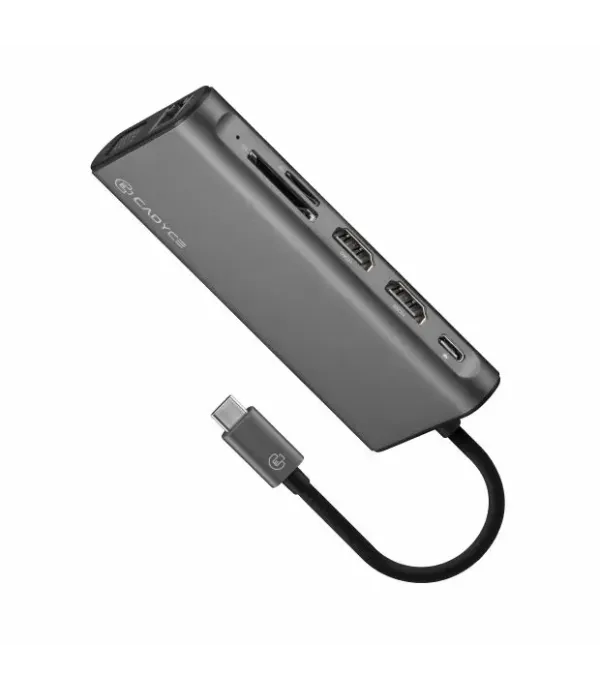 CADYCE USB-C DUAL HDMI & VGA DOCKING STATION - CA-HDVG