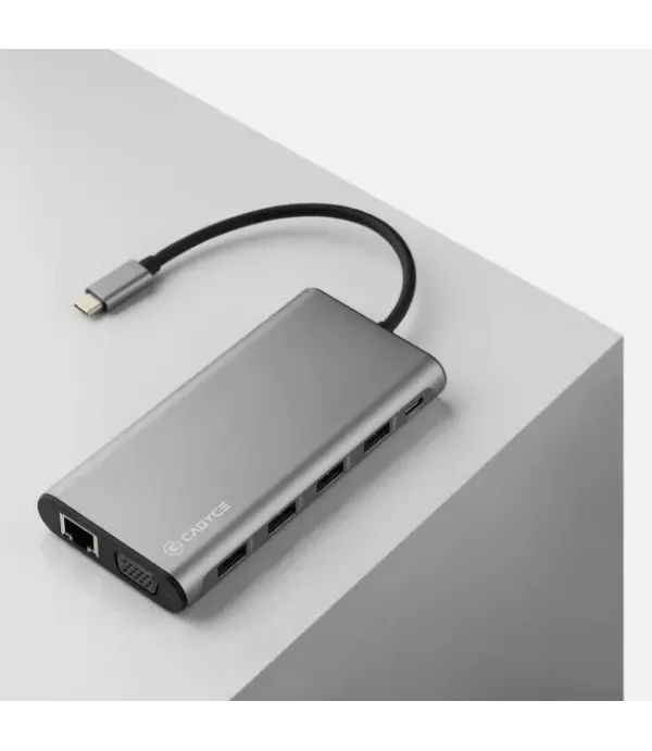 CADYCE USB-C DUAL HDMI & VGA DOCKING STATION - CA-HDVG