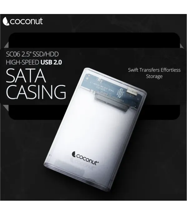 COCONUT 2.5" SATA CASING USB 2.0 SC06