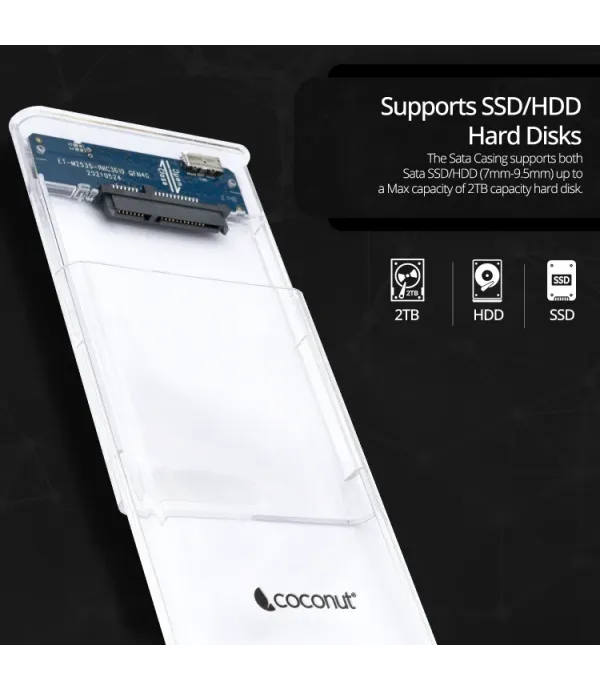 COCONUT 2.5" SATA CASING USB 2.0 SC06