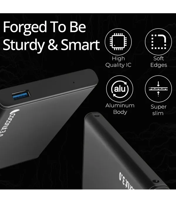 COCONUT 2.5" SATA CASING USB 3.0 METAL+OTG) SC09