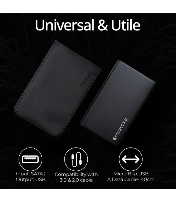 COCONUT 2.5" SATA CASING USB 3.0 METAL+OTG) SC09