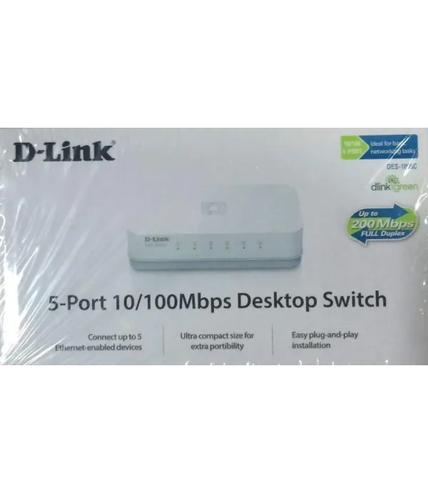 D-LINK SWITCH 5PORT DES-1005C