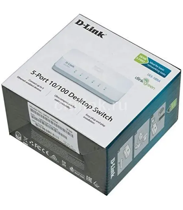 D-LINK SWITCH 5PORT DES-1005C