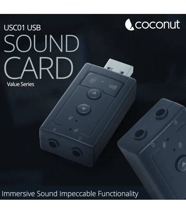 COCONUT USB SOUND CARD 7.1 USC 01