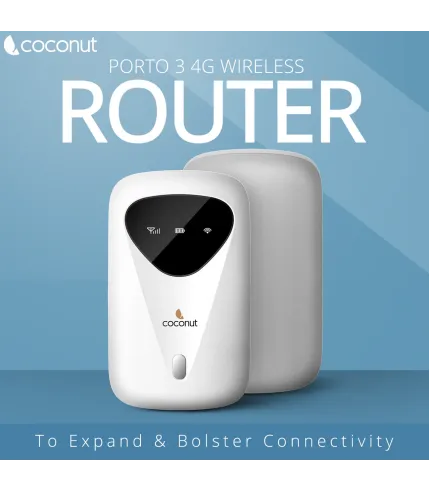COCONUT WIRELSS 4G ROUTER PORTO 3