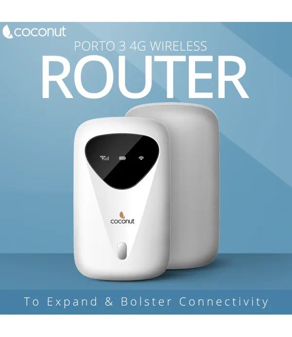 COCONUT WIRELSS 4G ROUTER PORTO 3