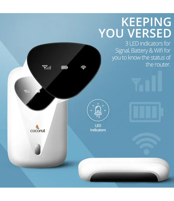 COCONUT WIRELSS 4G ROUTER PORTO 3