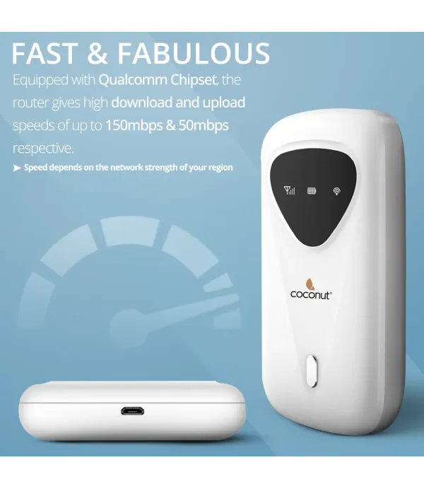 COCONUT WIRELSS 4G ROUTER PORTO 3