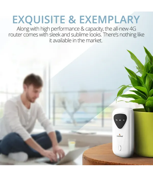 COCONUT WIRELSS 4G ROUTER PORTO 3