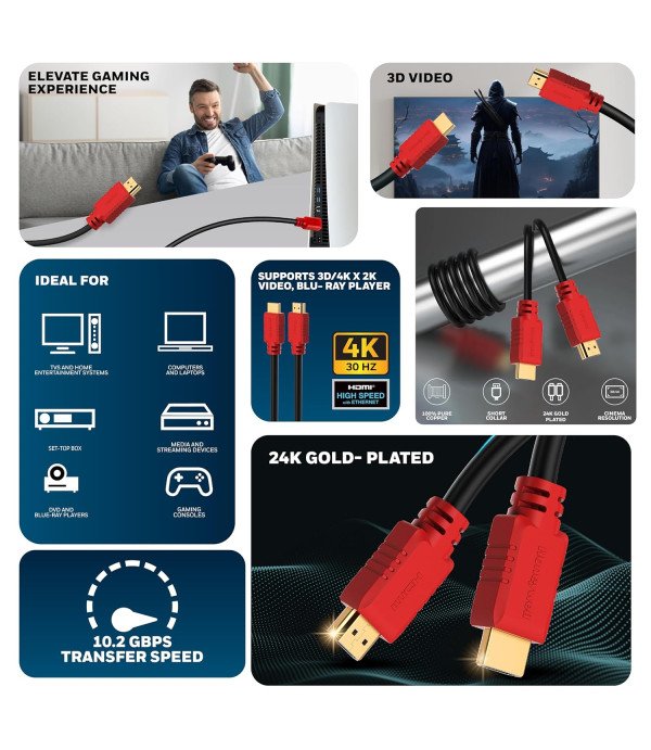 HONEY WELL HDMI TO HDMI CABLE 5 METER