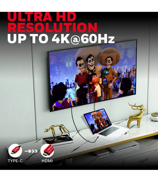 HONEYWELL TYPE-C TO HDMI CABLE 2 METER