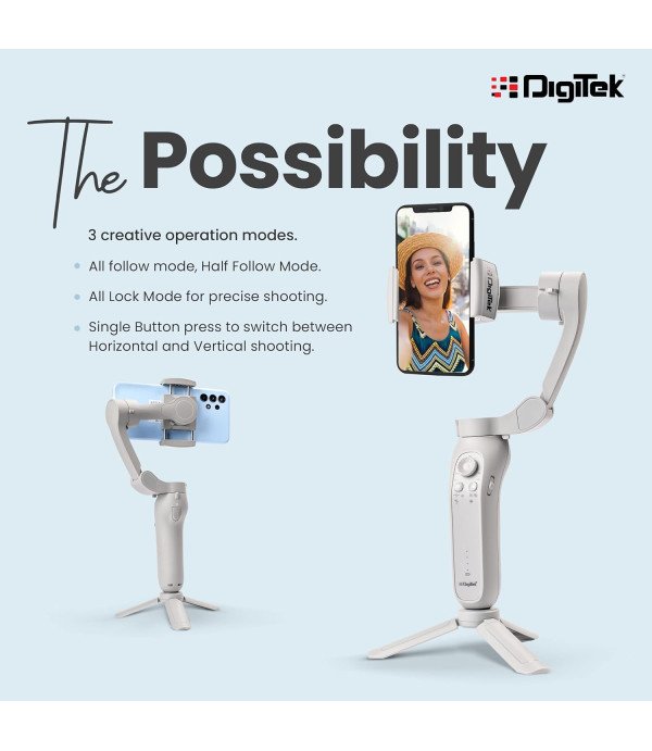 DIGITEK SMARTPHONE GIMBAL DGS007F AI