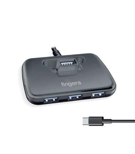 FINGERS HUB NEXTGEN TYPE-C TO 4 PORT USB 3.0