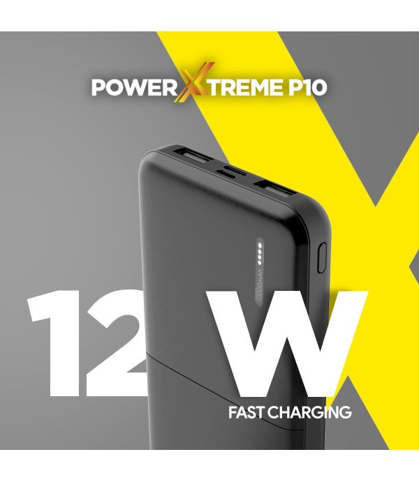 FLIX POWER BANK 10000MAH XPB-P10 BLK