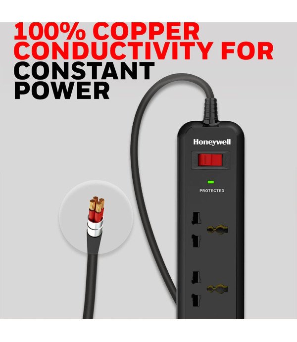 HONEY WELL 4 OUT SURGE PROTECTOR MASTER SWITCH USB PD18W