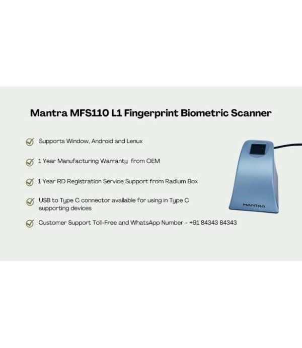 MANTRA OPTICAL FINGERPRINT SENSOR MFS110