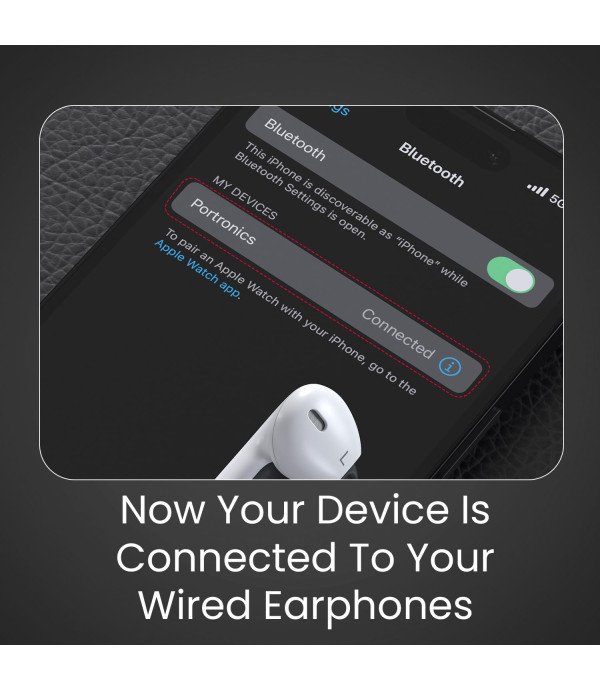 PORTRONICS 8PIN WIRED EARPHONE CONCH 40 - POR1421