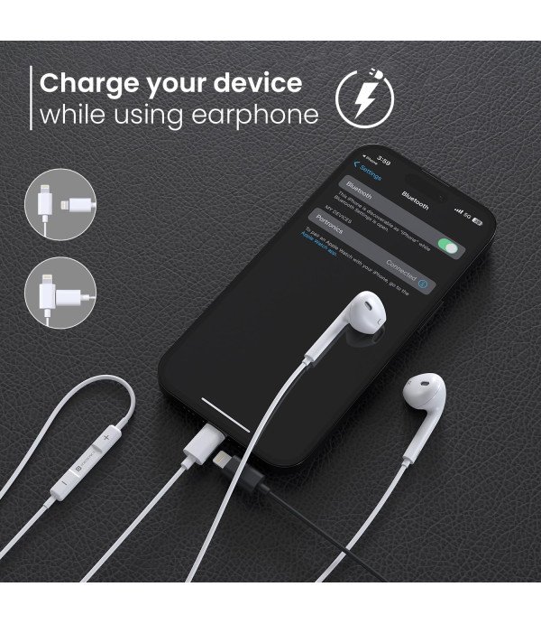 PORTRONICS 8PIN WIRED EARPHONE CONCH 40 - POR1421