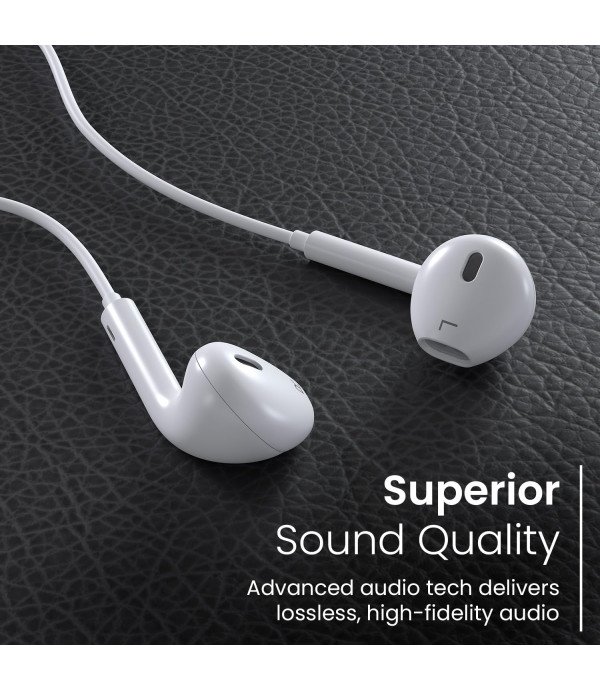 PORTRONICS 8PIN WIRED EARPHONE CONCH 40 - POR1421