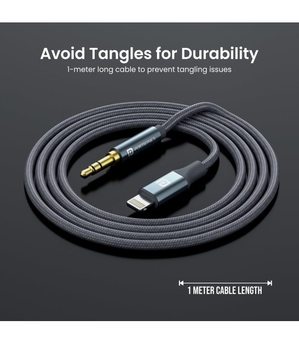 PORTRONICS IKONNEC ONE 2 IN 18 PIN TO AUX & 8 PIN CONNECTOR POR 1270