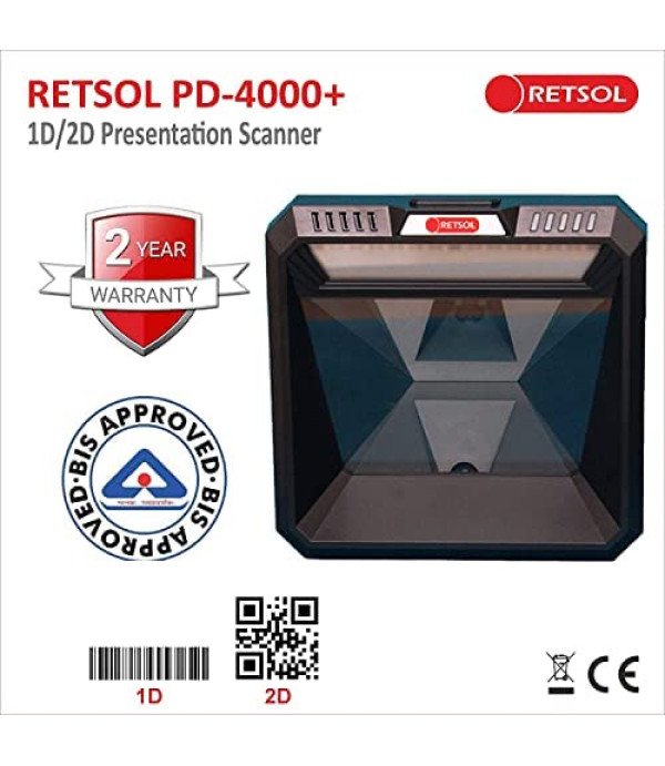 RETSOL 2D BARCODE SCANNER PD-4000+