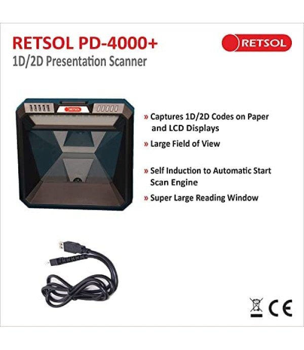 RETSOL 2D BARCODE SCANNER PD-4000+