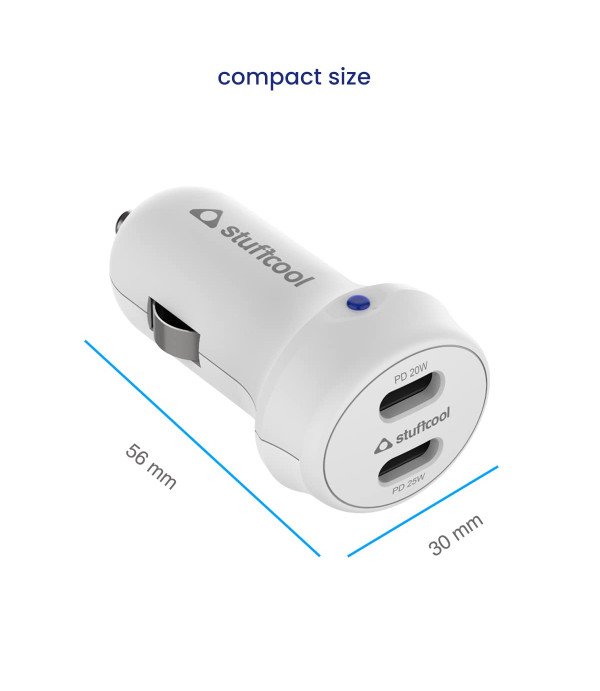 STUFFCOOL ATOM PLUS 2 TYPE C 45W CAR CHARGER