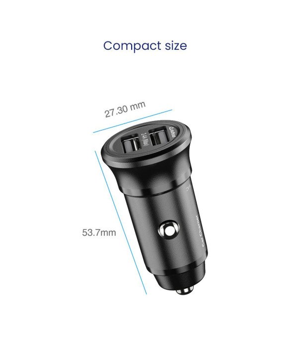 STUFFCOOL CAR CHARGER 2.4A - CKISO34C-BLK