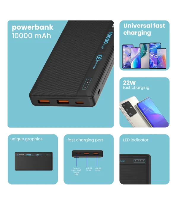 STUFFCOOL POWERBANK MAJOR 22.5W 10000MAH PBMAJOR10BLK
