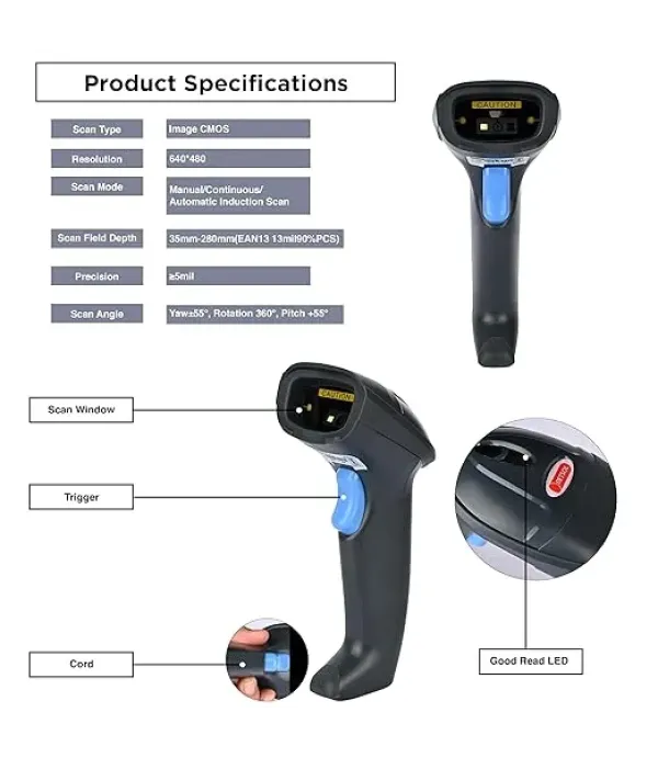 RETSOL BARCODE SCANNER 2D D-1020