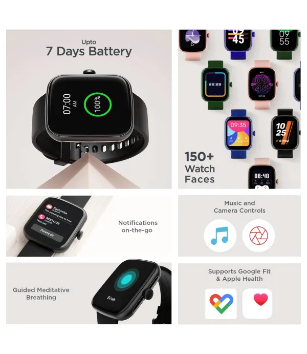 BOAT SMART WATCH WAVE LEAP CALL ACTIVE BLACK