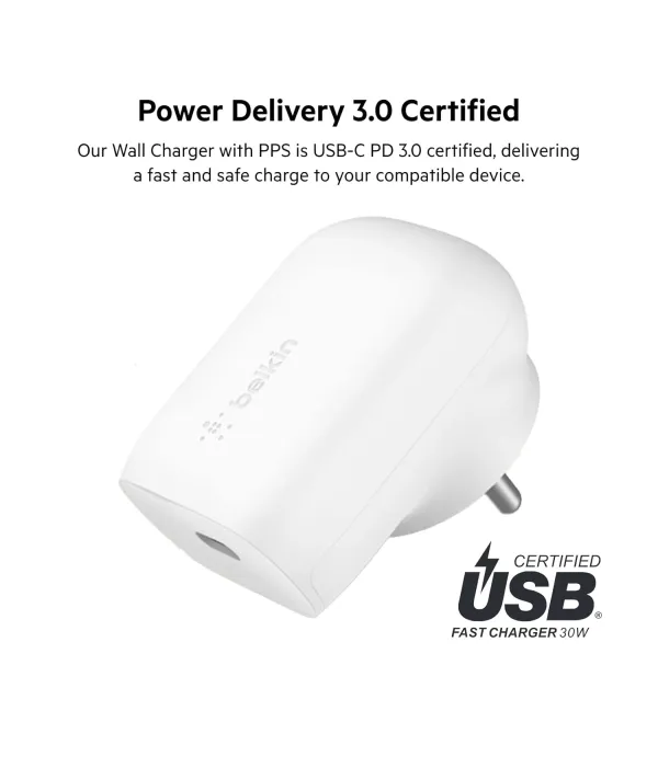 BELKIN ADAPTOR 30W USB WCA005ZBWH