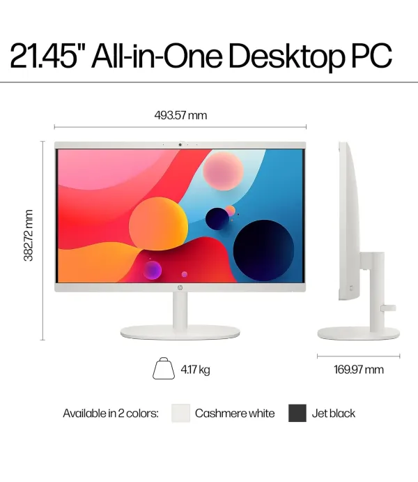 HP AIO DESKTOP 22-DG0786IN (I3-N300/8GB/512GB/22 LED/WIN11+MS)