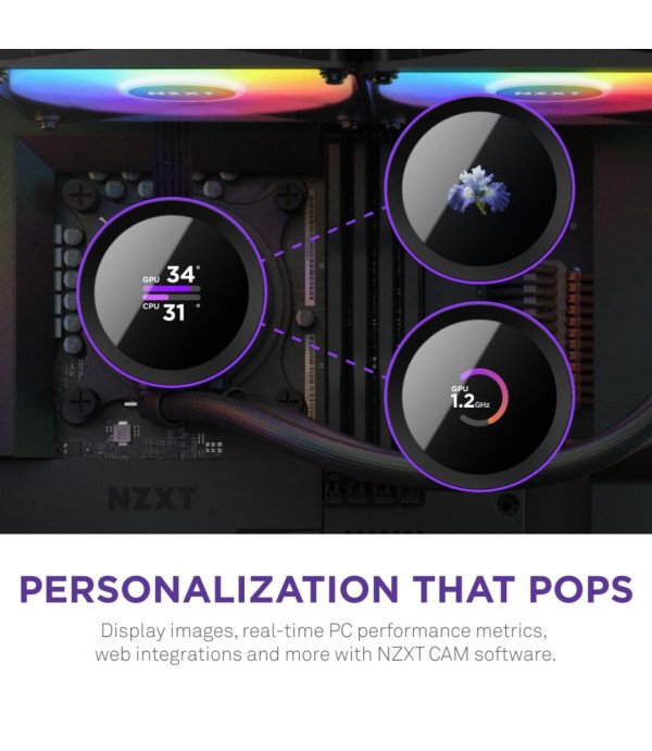 NZXT COOLER KRAKEN 280 RGB 280MM BLACK