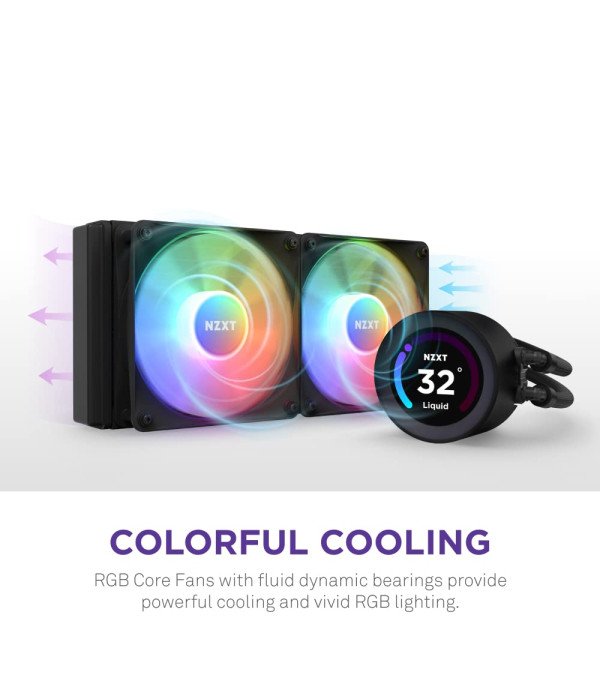 NZXT COOLER KRAKEN 360 RGB 360MM RGB CONTROL AND RGB HUBS - BLACK