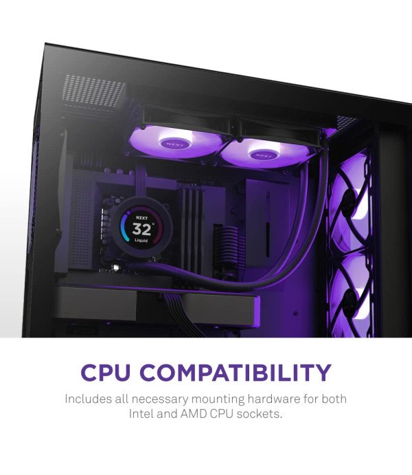 NZXT COOLER KRAKEN 360 RGB 360MM RGB CONTROL AND RGB HUBS - BLACK