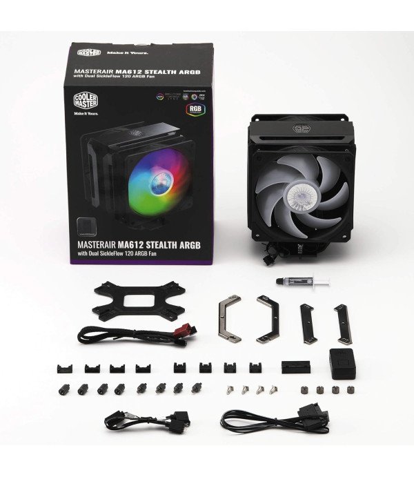 COOLERMASTER AIR STEALTH ARGB CPU COLLER MA612